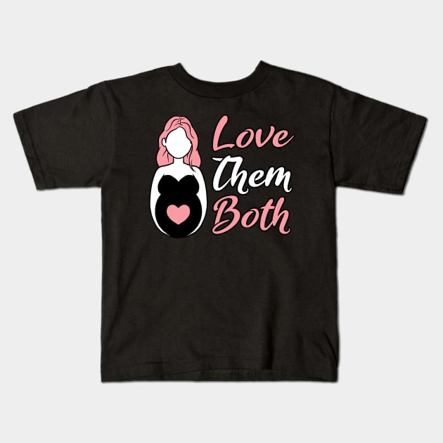 Love Them Both Pro Life Kids T-Shirt by thelamboy